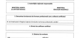 Supliment descriptiv (Certificat EUROPASS)