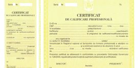 Specimen certificat de calificare profesională